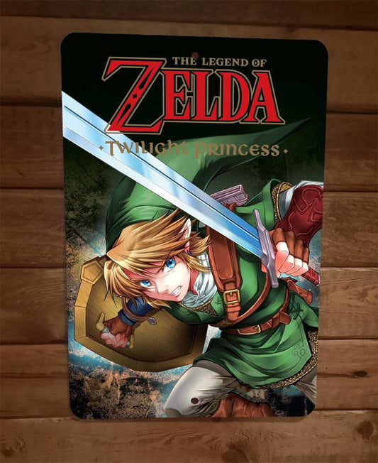 The Legend of Twilight Zelda Princess 8x12 Metal Wall Sign Video Game Poster