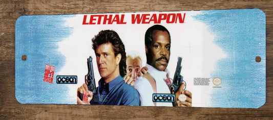 Lethal Weapon Arcade 4x12 Metal Wall Video Game Marquee Banner Sign