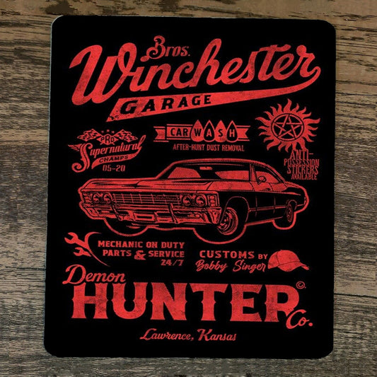 Mouse Pad Winchester Bros Garage Demon Hunter
