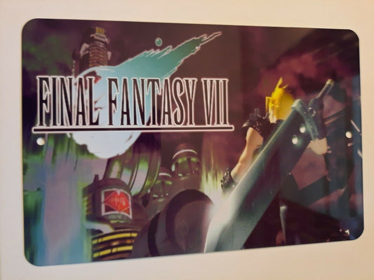 Final Fantasy 7 FFVII Video Game Room 8x12 Metal Wall Man Cave Sign Arcade