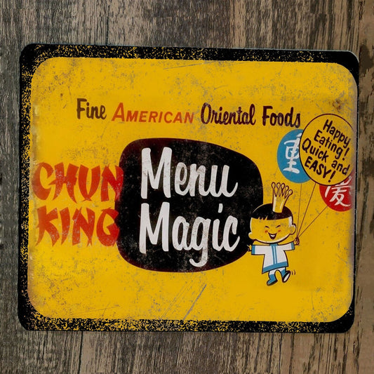 Mouse Pad Chun King Menu Magic Fine American Oriental Food
