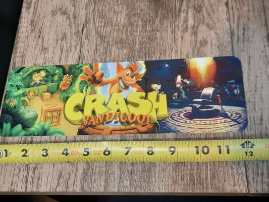 Crash Bandicoot Video Game Arcade 4x12 Metal Wall Sign