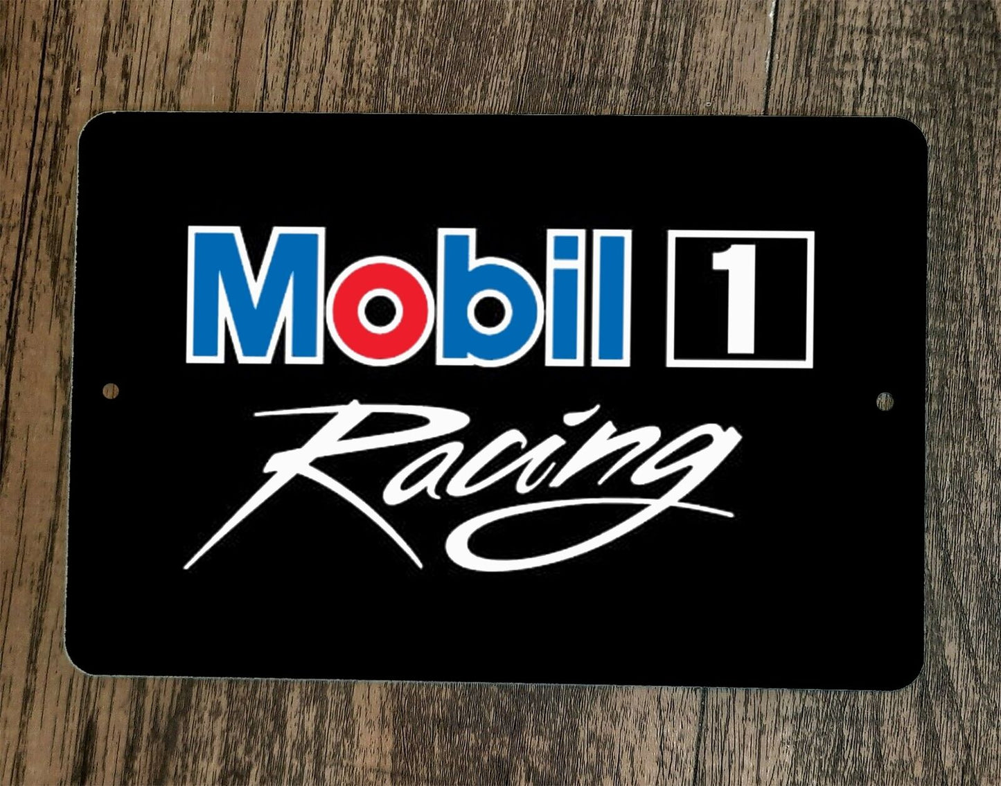Mobil 1 Racing 8x12 Metal Wall Sign Garage Poster