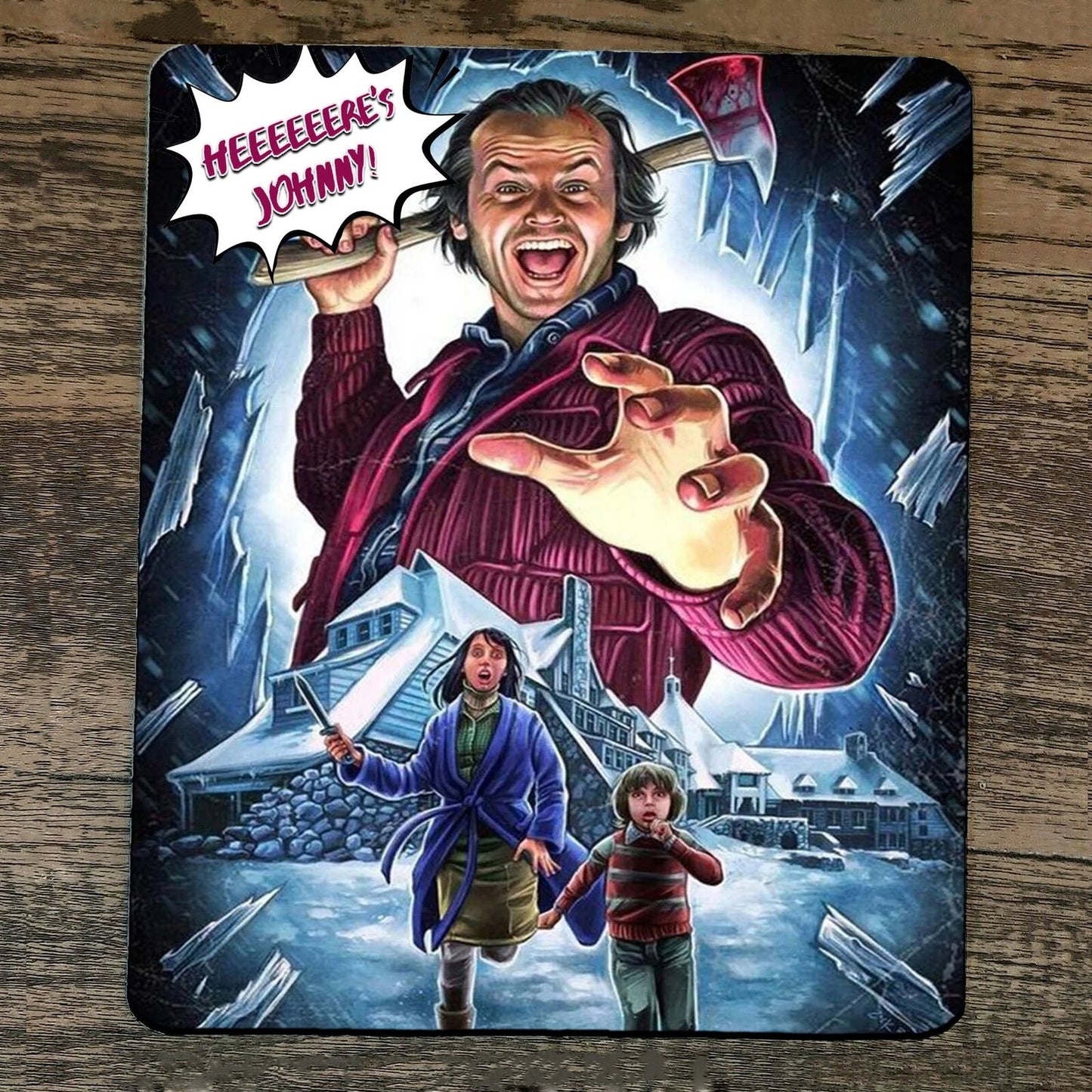 Mouse Pad Heres Johnny The Shining