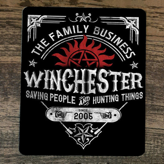 Winchester Mouse Pad - The Family Business: Saving People, Hunting Things