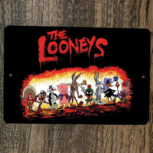The Looneys 8x12 Metal Wall Sign Toons Tunes