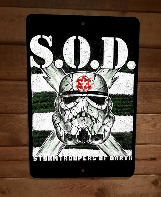SOD Stormtroopers of Darth 8x12 Metal Wall Sign Star Wars