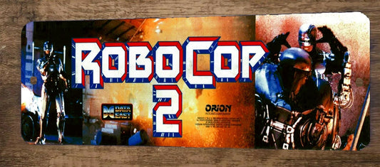 Robocop 2 Arcade 4x12 Metal Wall Video Game Sign