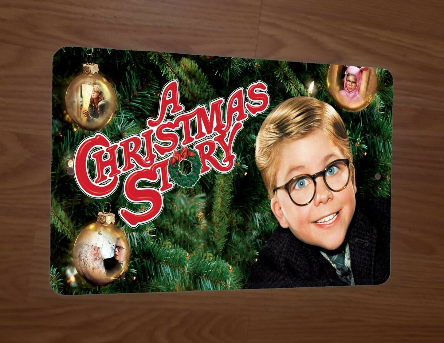 A Christmas Story Ralph Xmas 8x12 Metal Wall Sign Holiday Movie Poster