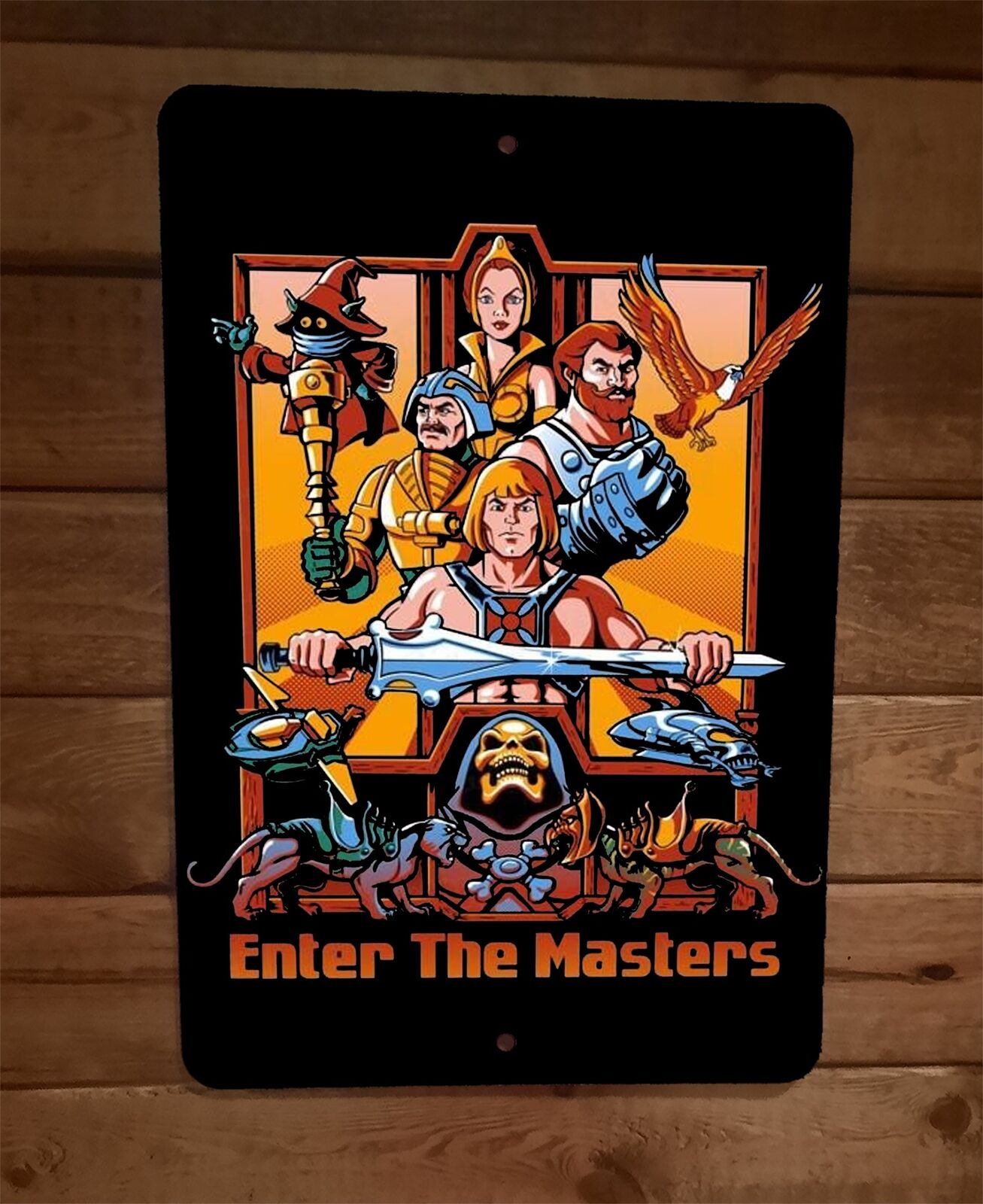 Enter the Masters of the Universe MOTU 8x12 Metal Wall Sign