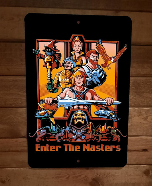 Enter the Masters of the Universe MOTU 8x12 Metal Wall Sign