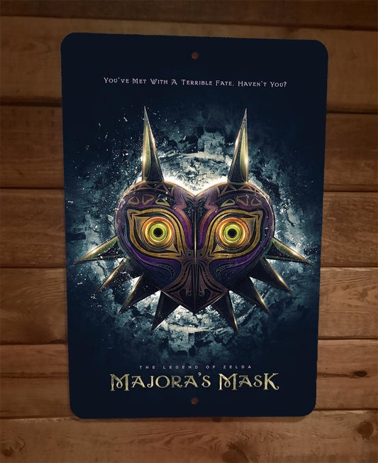 Majoras Mask The Legend of Zelda Video Game 8x12 Metal Wall Sign Poster