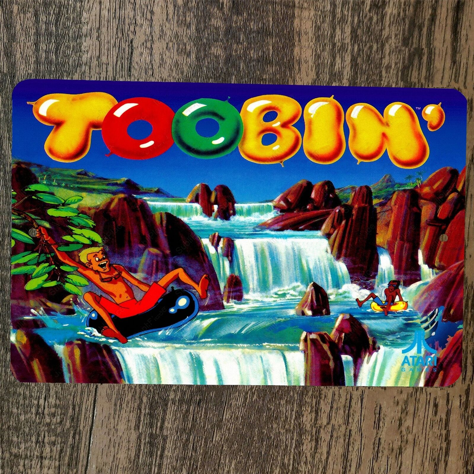 Toobin Arcade 8x12 Metal Wall Video Game Sign – Sign Junky