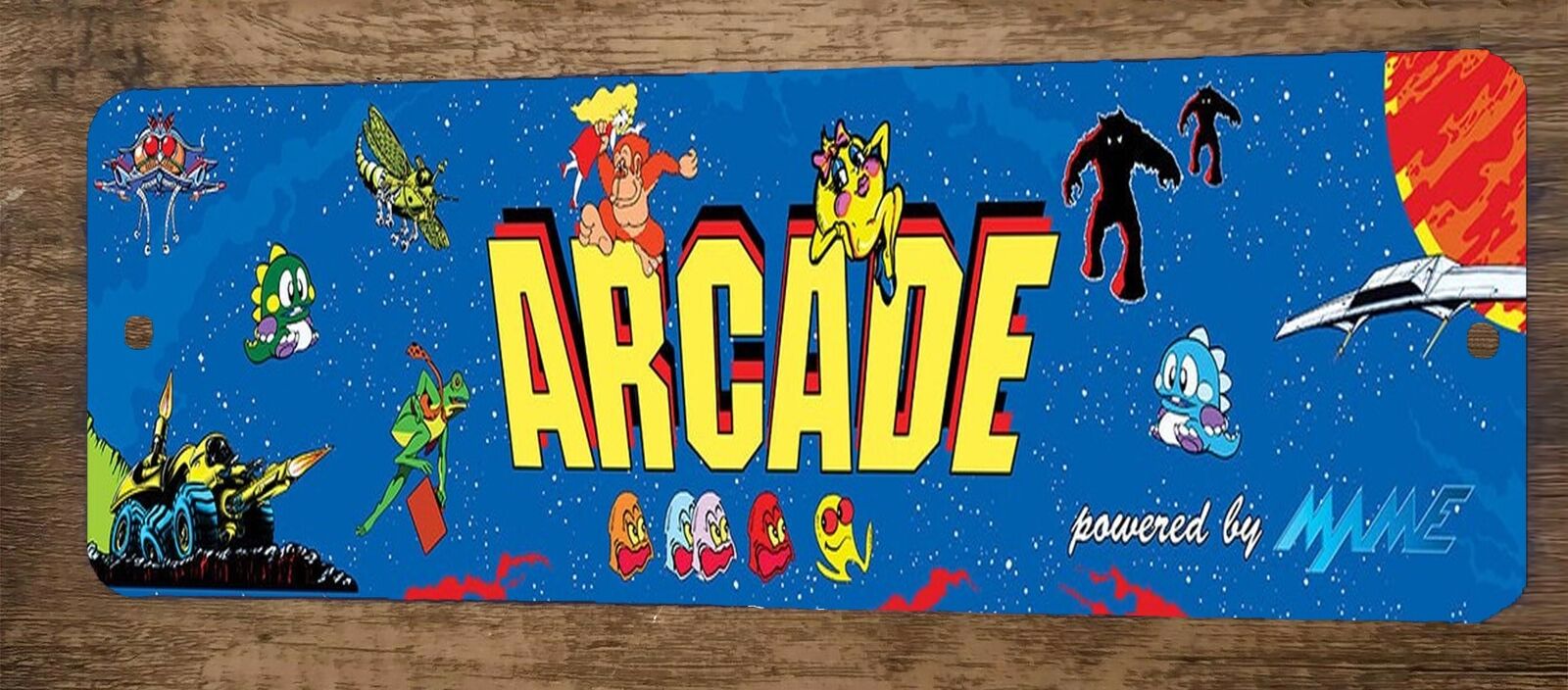 Ct Arcade Sign The Arcade 4x12 Metal Wall Video Game Sign #2 – Sign Junky