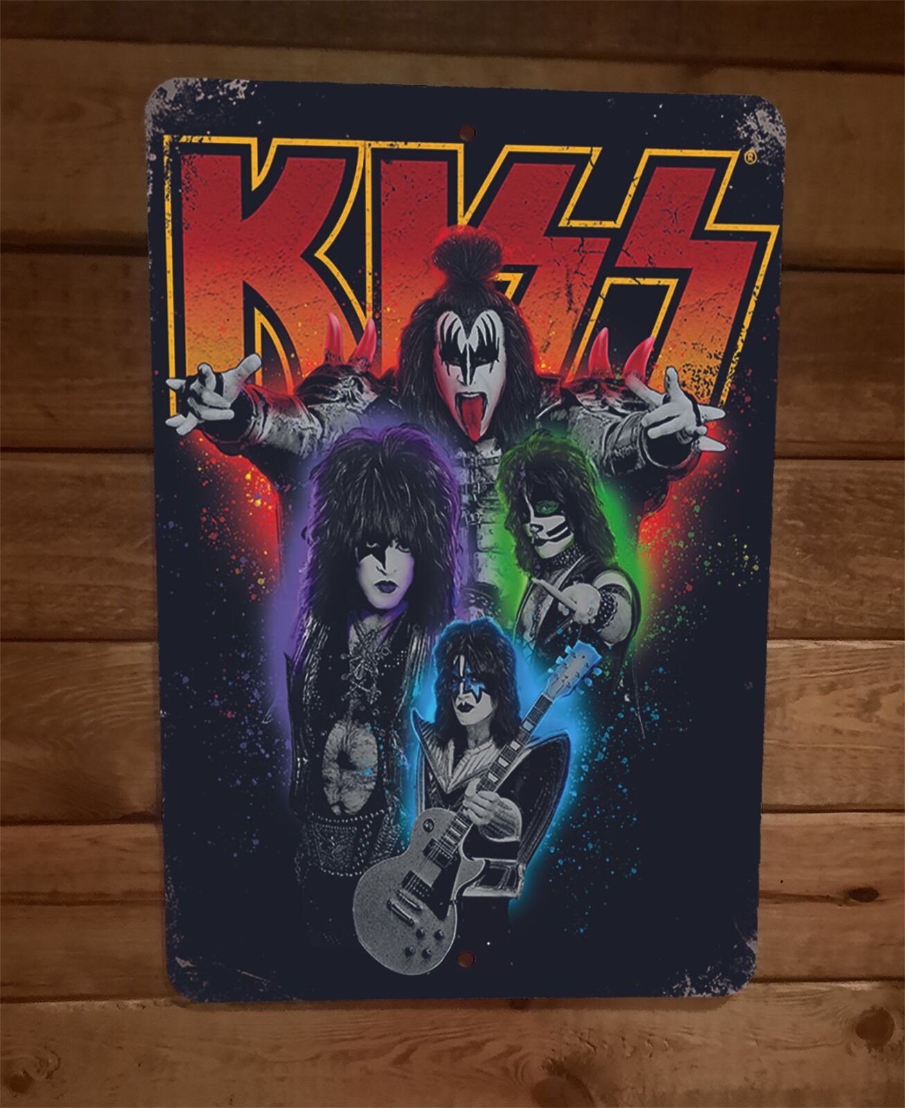 The Band Kiss 8x12 Metal Wall Sign Music Poster