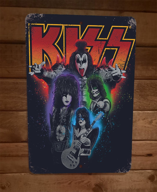 The Band Kiss 8x12 Metal Wall Sign Music Poster