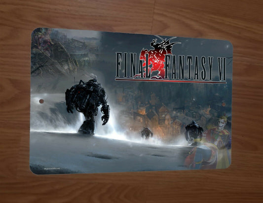 Final Fantasy VI FF6 Video Game Art 8x12 Metal Wall Sign Arcade