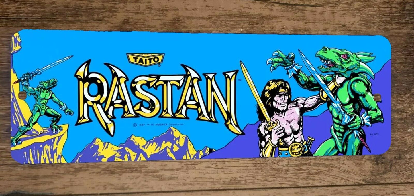 Rastan Arcade Marquee 4x12 Metal Wall Sign Banner Poster