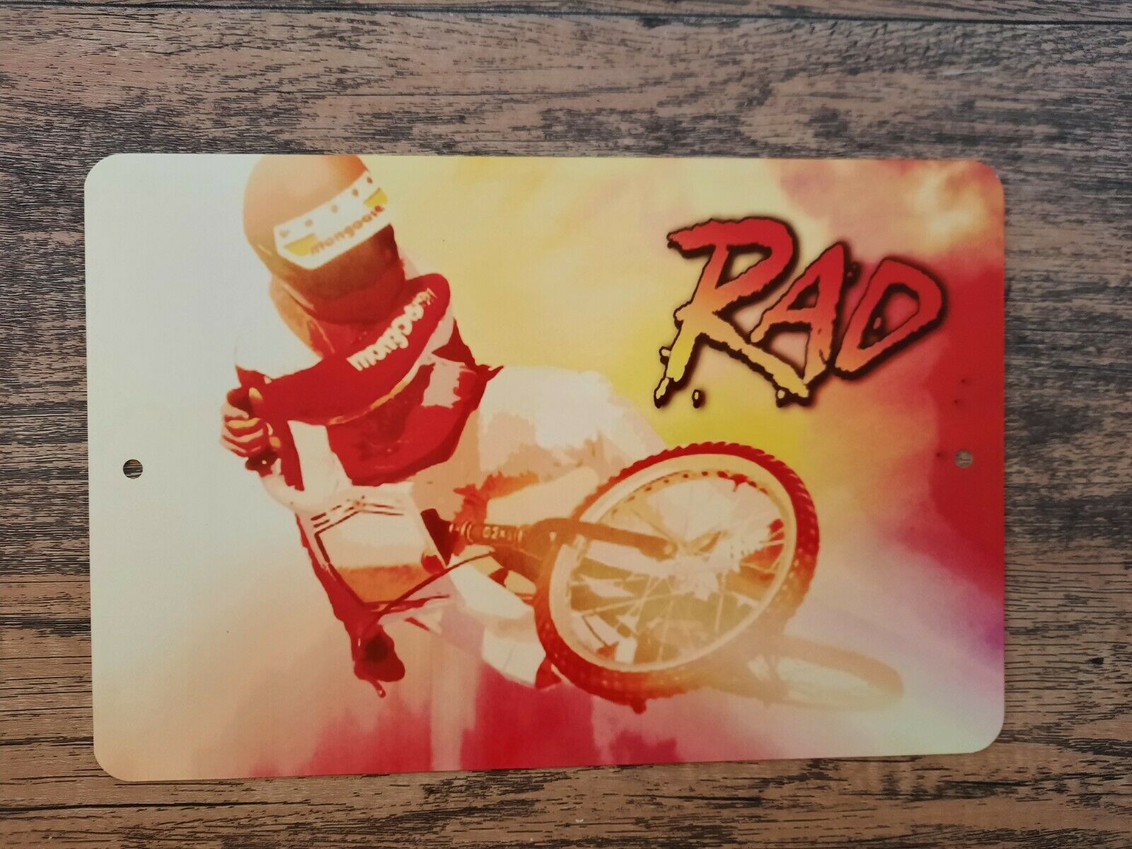 BMX RAD Art Retro 80s Movie Poster 8x12 Metal Wall Sign – Sign Junky
