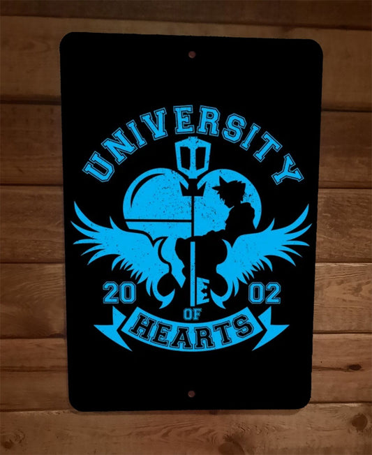 2002 University of Hearts Kingdom Video Game 8x12 Metal Wall Sign