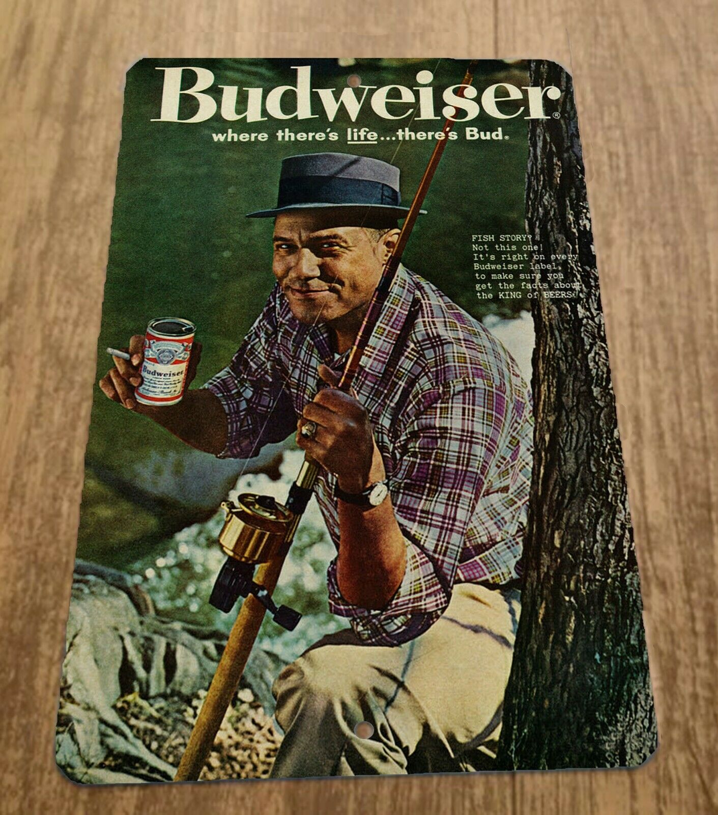 Vintage Budweiser Ad 4 Classic Beer Advertisement 8x12 Metal Wall Bar Sign