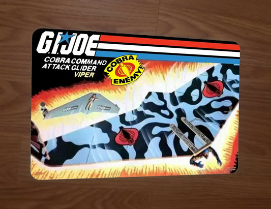 GI Joe Cobra Command Attack Glider Viper Artwork 8x12 Metal Wall Sign Retro 80s Cartoon