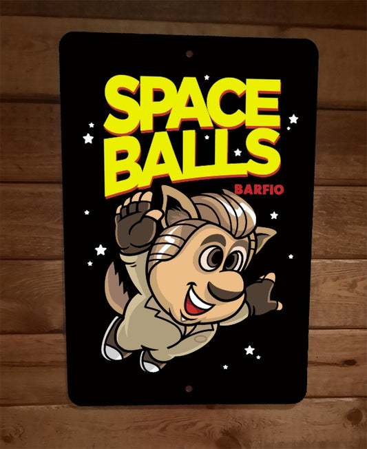Space Balls Barfio Mario Art 8x12 Metal Wall Sign