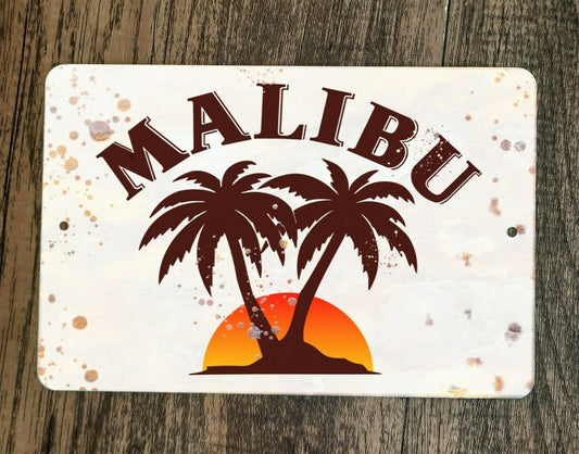 Mailbu Rum 8x12 Metal Wall Alcohol Bar Sign Liquor