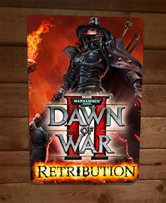Warhammer 40000 Dawn of War 2 II Retribution 8x12 Metal Wall Sign Video Game