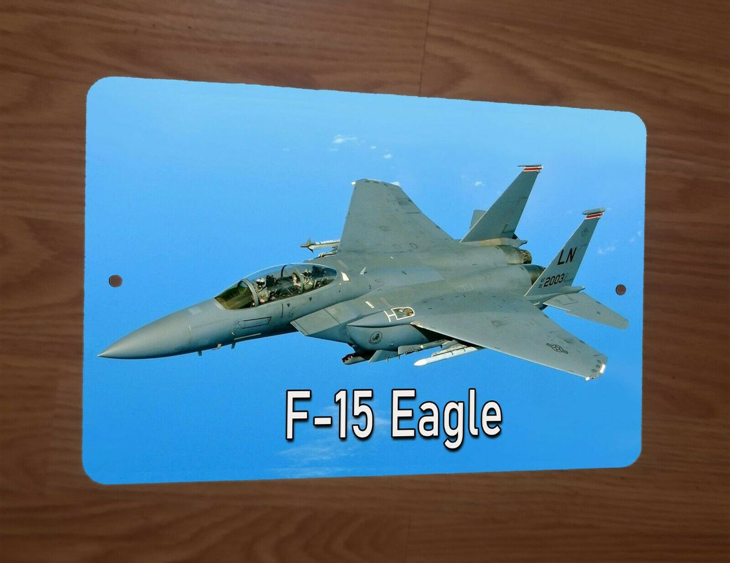F-15 Eagle US Air Force McDonnell Douglas Jet Fighter Airplane 8x12 Metal Sign Military