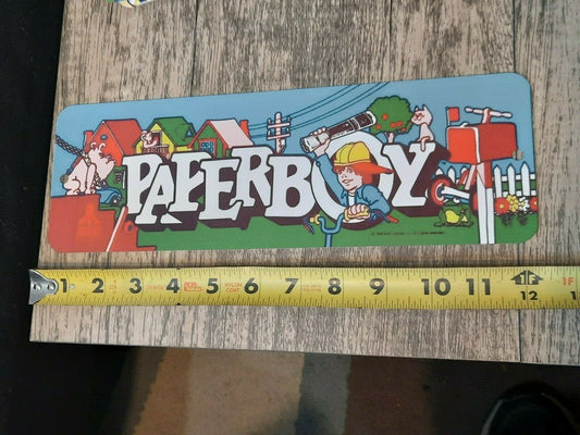 Paperboy Classic Arcade Marquee Banner 4x12 Metal Wall Sign Retro 80s