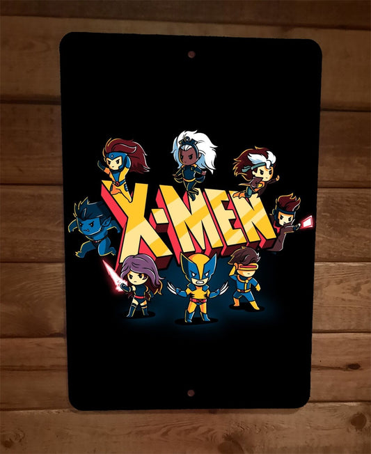 Storm Wolverine Rogue Cyclops X Men  8x12 Metal Wall Sign Poster Marvel Comics