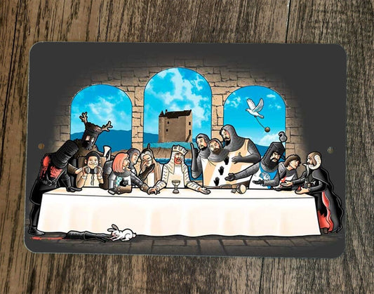 The Last Holy Grail Supper 8x12 Metal Wall Sign Poster