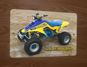 Suzuki LT500 Quadzilla 4 Wheeler ATV Quad Motorcycle Bike 8x12 Metal Wall Sign Garage Poster