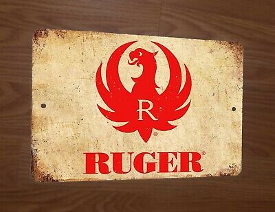 Vintage Ruger 8x12 Metal Wall Sign