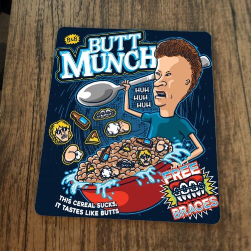 Butt Munch Cereal Beavis Butthead Mouse Pad