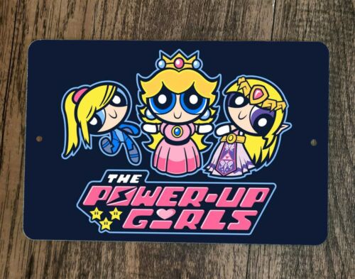 The Power Up Puff Girls 8x12 Metal Wall Sign Poster