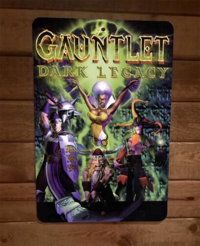 Gauntlet Dark Legends 8x12 Metal Wall Sign Video Game Poster