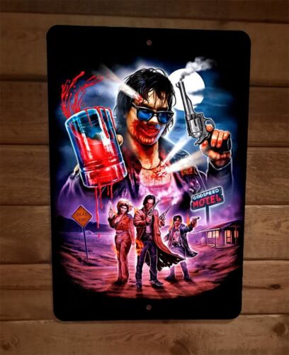 Near Dark Godspeed Motel Art 8x12 Metal Wall Sign Horror Movie Poster