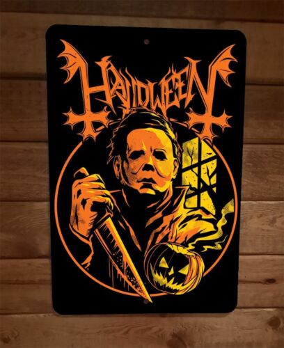 Halloween Horror Art 8x12 Metal Wall Sign Poster Michael Myers