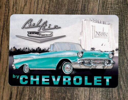 Bel Air By Chevy Chevrolet 8x12 Metal Wall Garage Sign Poster