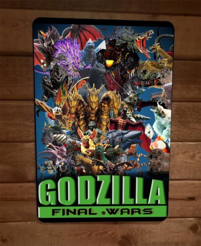 Godzilla Final Wars 8x12 Metal Wall Sign Poster