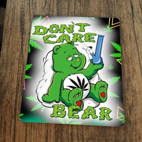 Dont Care Bear Mouse Pad Weed Mary Jane 420
