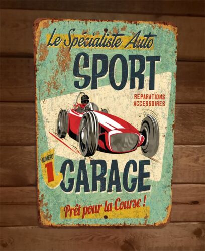 Le Specialiste Sport Car  8x12 Metal Wall Sign Garage Poster