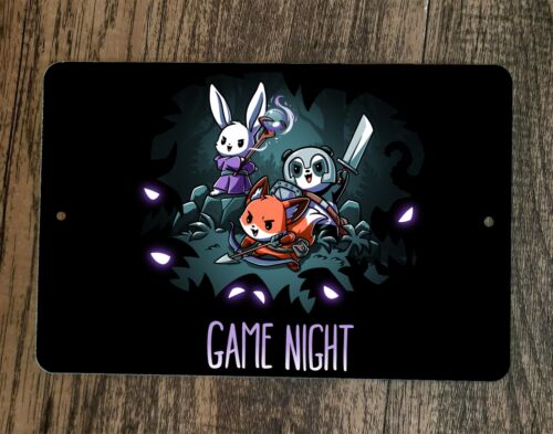Game Night RPG Role Playing Animals 8x12 Metal Wall Sign Poster – Sign ...