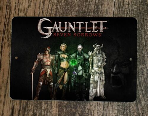 Gauntlet Seven Sorrows 8x12 Metal Wall Sign Video Game Poster